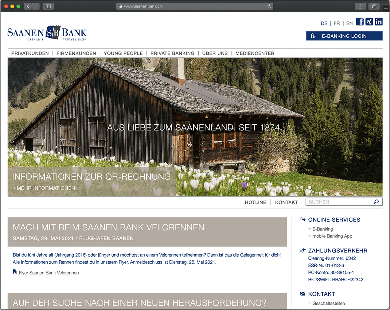 Saanenbank Saanenbank