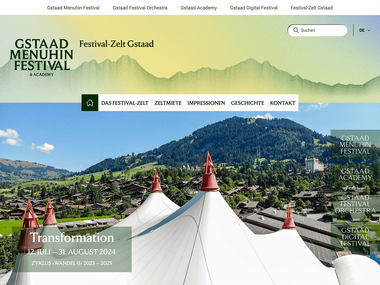 Festivalzelt Gstaad Festivalzelt Gstaad